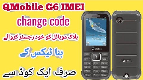 QMobile G6 IMEI Change Code