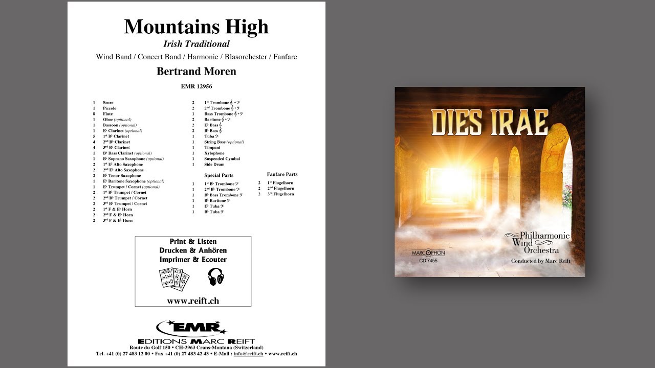 Editions Marc Reift – Bertrand Moren: Mountains High - for Concert Band