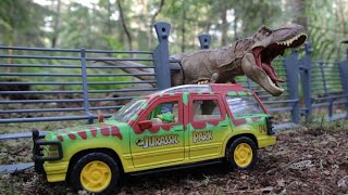 Ford Explorer Jurassic World Legacy Collection Tyrannosaurus Rex Escape Pack Tim Murphy Mattel