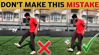 How To Juggle Football or Soccer Ball | For Beginners and Kids Tutorial (English Subtitles)