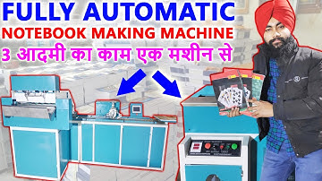 Notebook Making Machine Fully Automatic, Notebook Making Machine in Kolkata