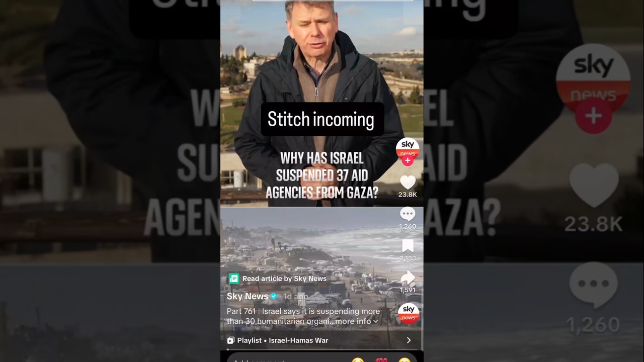 According to sky news Israel  banned 37 Aid organisations operating in gaza but why ? 