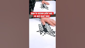 How to screen print wet on wet (part two) #screenprinting #shirtdesign #screen printer een