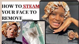 WELL-DETAILED STEPS HOW TO STEAM YOUR FACE to remove DIRT, BLACKHEADS and UNCLOG PORES vlogmas