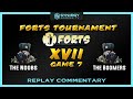 [Official Tournament XVII] Game 7 - Noobs vs Boomers - Forts RTS - Gameplay Commentary