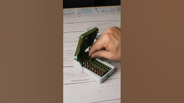 Spring-Loaded Hex Bit Case Box | Bear3DTek | 3D Printing Ideas