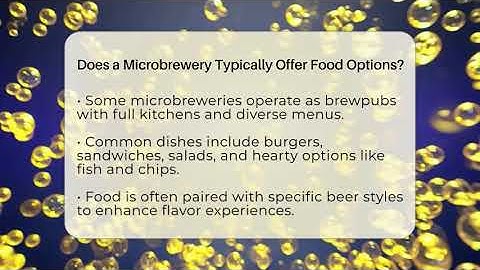 Does a Microbrewery Typically Offer Food Options? - The Pint Guy