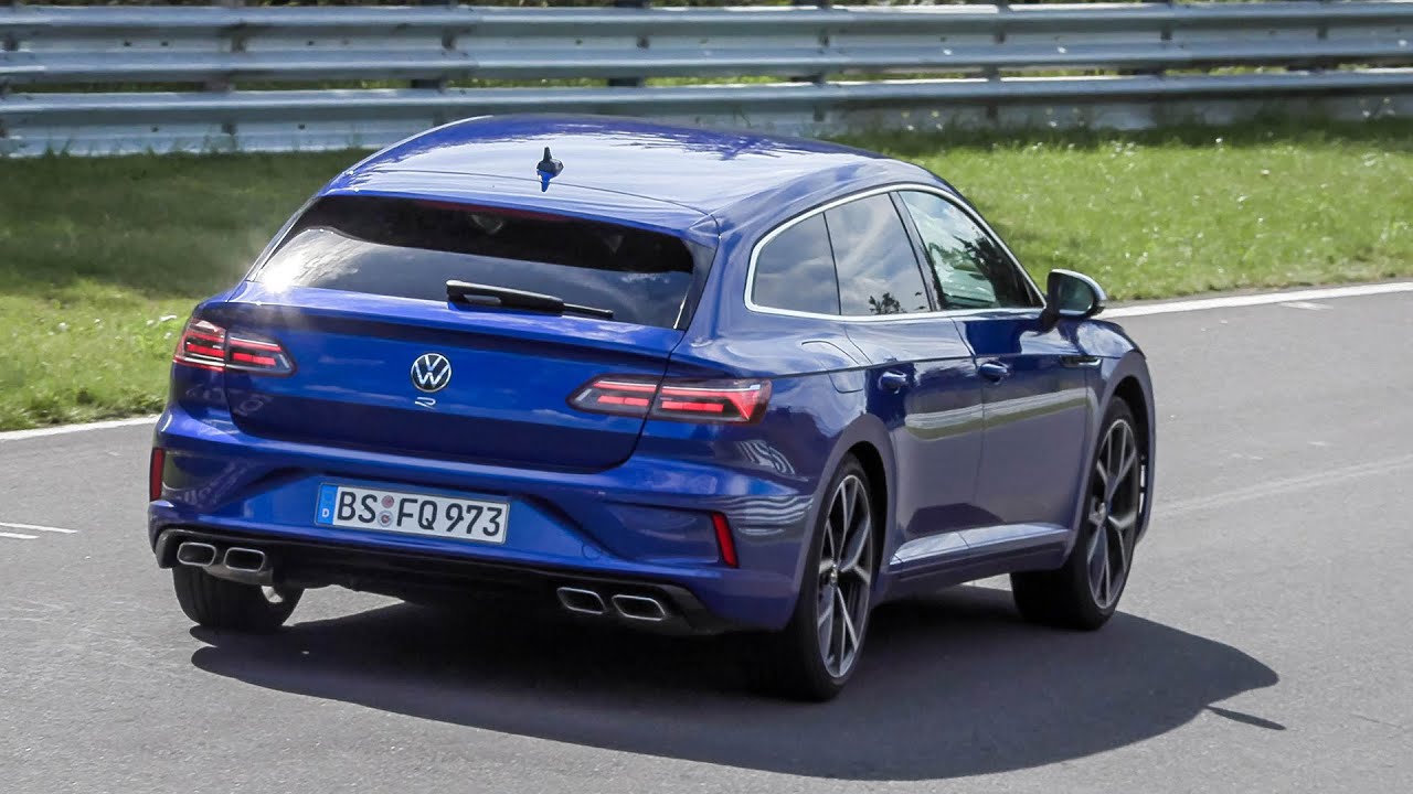 Volkswagen Golf 8 R & Arteon R Shooting Brake spied testing on the