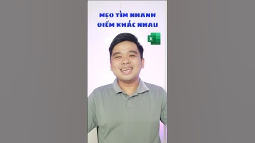 Mẹo tìm nhanh điểm khác nhau giữa 2 bảng dữ liệu #chuotvanphong #excel #huongdanexcel #exceltutorial