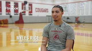 ‘All you need is one’: Myles Rice’s courageous return to the court with WSU