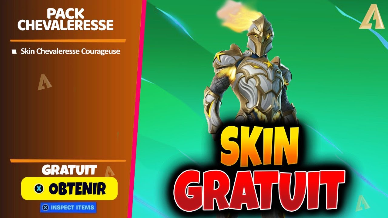 Nouveau Skin CHEVALERESSE GRATUIT sur Fortnite - YouTube