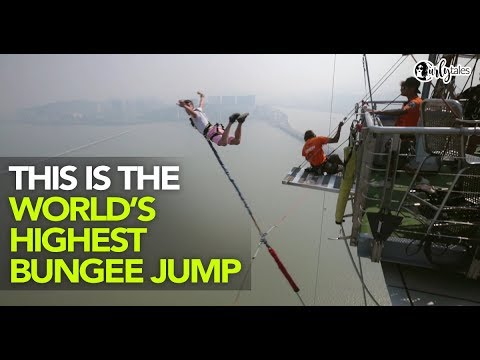 We Jumped From The World's Highest Bungee Point In Macao & It Was AWESOME | Curly Tales