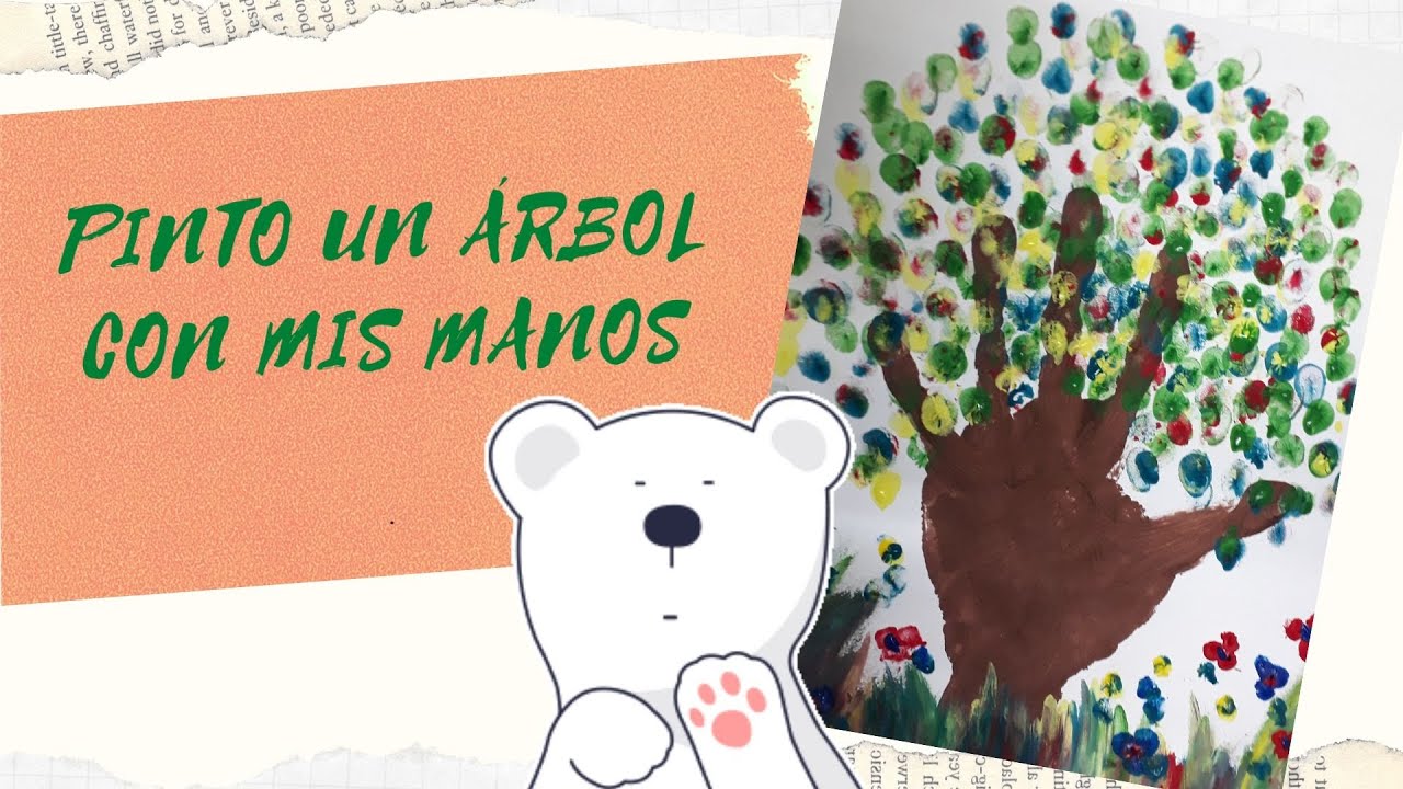 PINTO UN ÁRBOL CON MIS MANOS - YouTube