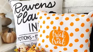 REUSABLE NO SEW Pillow Cases | Target 🎯 Dollar Spot | Halloween Fall Decor | Dollar Tree