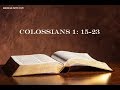 Bible Study - Colossians 1: 15-23