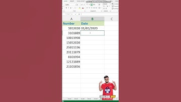 Convert Number Into Date Trick #shorts #excel #exceltips #exceltutorial #ccc #formatting #text