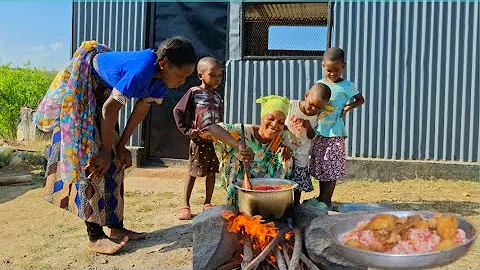 Secret Spices Chicken Biryani Feast ! | African Village Outdoor Cooking