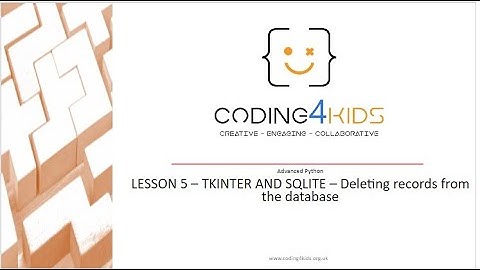 Tkinter and Sqlite - Contact List App - Lesson 5 - Deleting records from Database
