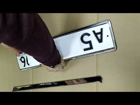 Как вставить номер в рамку AVS "хром"