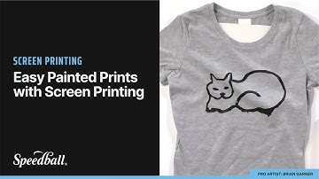 Easy Painted Prints with Screen Printing