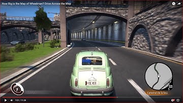 HOW BIG IS THE MAP in Wheelman? Drive Across the Map