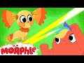 BLOCKY VS CANDYRAY | Morphle&#39;s Family | My Magic Pet Morphle | Kids Cartoons