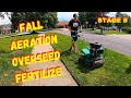 LAWN FERTILIZING PROGRAM STAGE 8 - How To Aerate, Overseed & Fertilize An Existing Lawn In The Fall