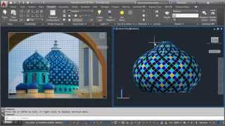 AutoCAD Create Texture and Mapping Dome