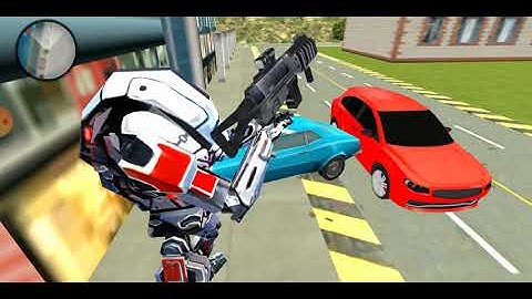 Lion Robot Car Transforming Games: Robot Shooting!PK GAMER