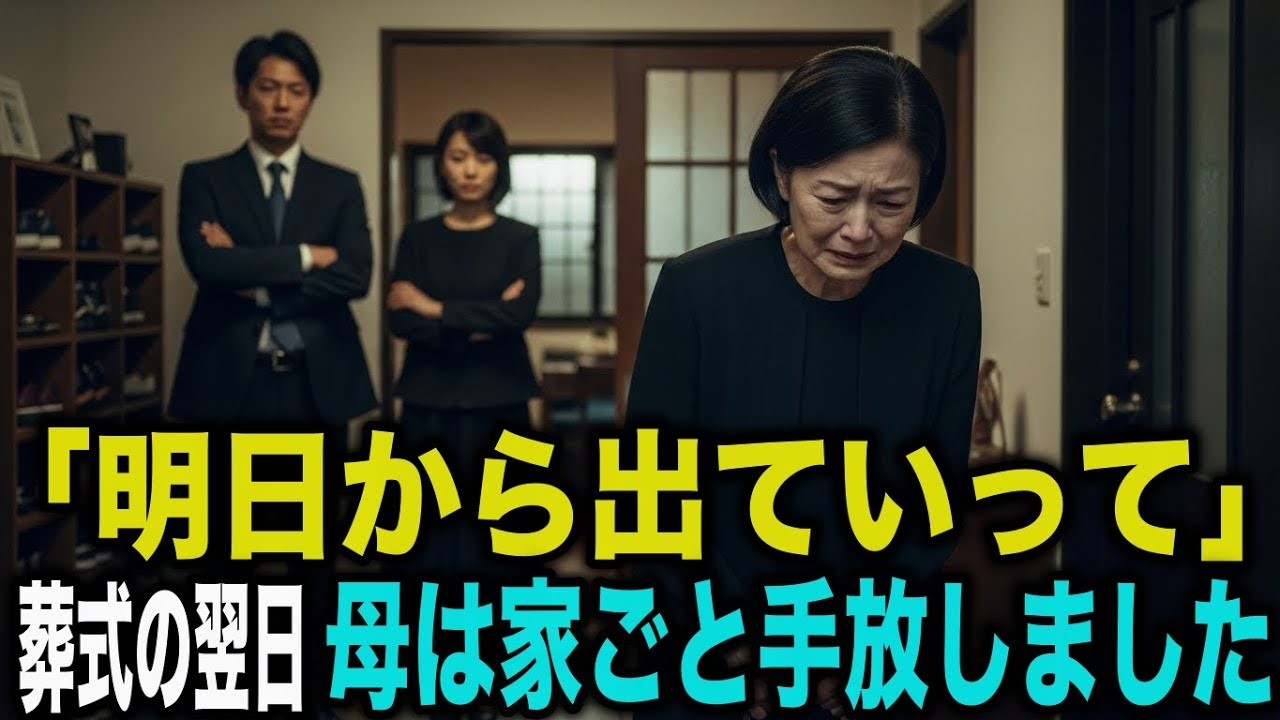 夫の葬儀の直後、私は息子と嫁に家から追い出され、財産を奪われた…私はひっそりと12億円を持って立ち去り、関係を断った。