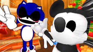 ¡HOLA SOY MICKEY.AVI, Y ESTO ES VIVIENDO CON SONIC.EXE!