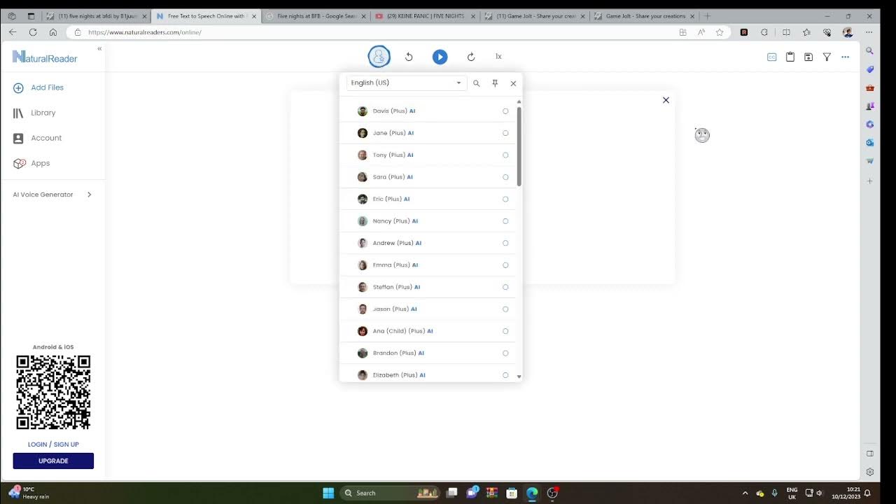 how to get the announcer voice from BFDI YouTube
