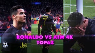 Cristiano Ronaldo Vs Atletico Madrid 4K Topaz Free Clips For Edits