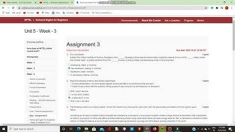 NPTEL » Technical English for Engineers Unit 5 - Week 3 »Assignment 3 Solution