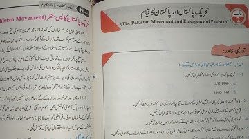 class 9th chapter 2 (Pakistan Movement and Establishment of Pakistan) pak study solution of all e...