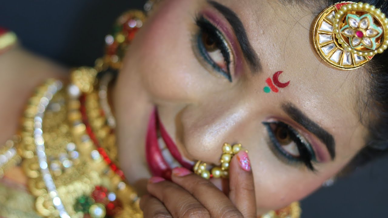 Latest Peshwai khopa hairstyle ll full tutorial on real maharashtrian  bridal look ll ❤️ - YouTube