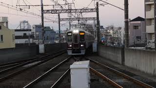 阪急９３００系９３０２F　快速急行京都河原町行き　茨木市到着