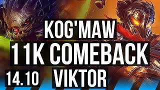 KOG'MAW vs VIKTOR (MID) | 11k comeback, Legendary | EUW Diamond | 14.10
