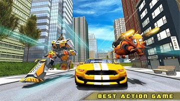 Futuristic Rhino Robot Car Transformation Game Android Gameplay
