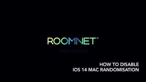 Disabling MAC randomisation in iOS14
