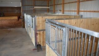 Installing Best Ramm Portable Panel Horse Stalls.