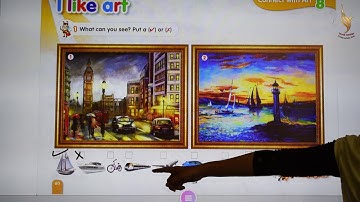 KG 1   English   Connect plus  Unit 8    Lessons 3,4 I like art