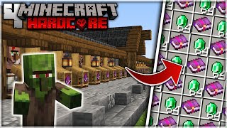 I Build an EASY VILLAGER TRADING Hall in Minecraft Hardcore (#4)