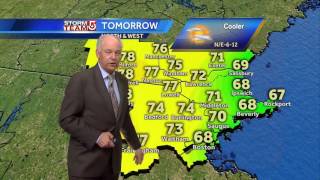 Harvey's Forecast: Cooler temps, low humidity Wednesday
