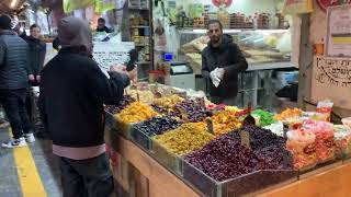 Thursday night at Jerusalem market ( shuk Mahane Yehuda ) - Original sounds from the Market