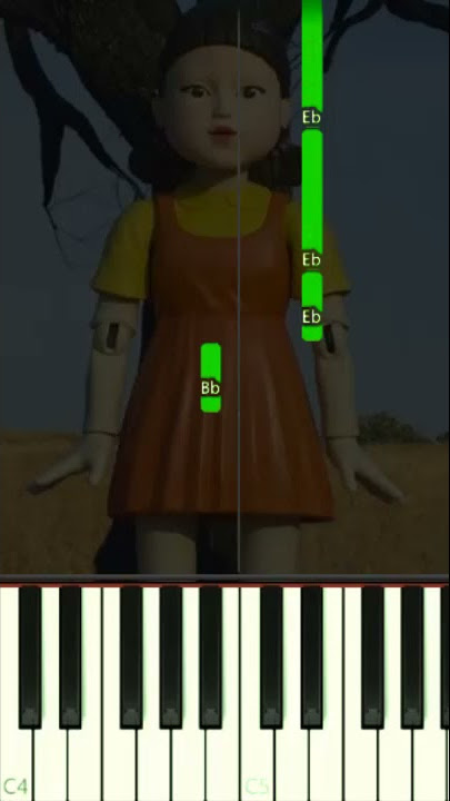 SQUID GAME DOLL SONG ON PIANO