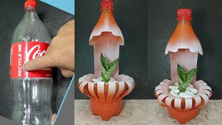Amazingly Beautiful Flower Pot Made With Plastic Bottles, Your DIY TRASH TO TREASURE IDEAS #tips