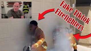 Fake TikTok Firefighters depicting real firefighters like idiots chasing money.
