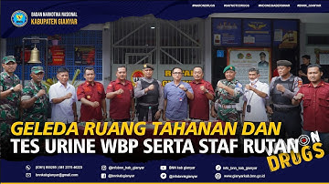 GELEDA RUANG TAHANAN DAN TES URINE WBP SERTA STAF RUTAN GIANYAR