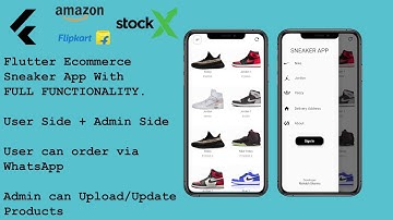 Flutter Sneaker/Shoe Ecommerce App with functionality. USER + ADMIN APP created | 2020 #flutter#app